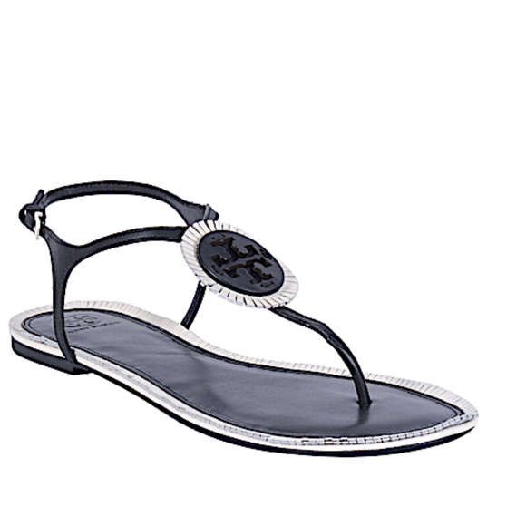 Tory Burch Miller Fringe Flat Sandal - Picture 1 of 6